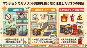 マンションの停電対策に発電機は使える?注意点とポータブル電源の選び方