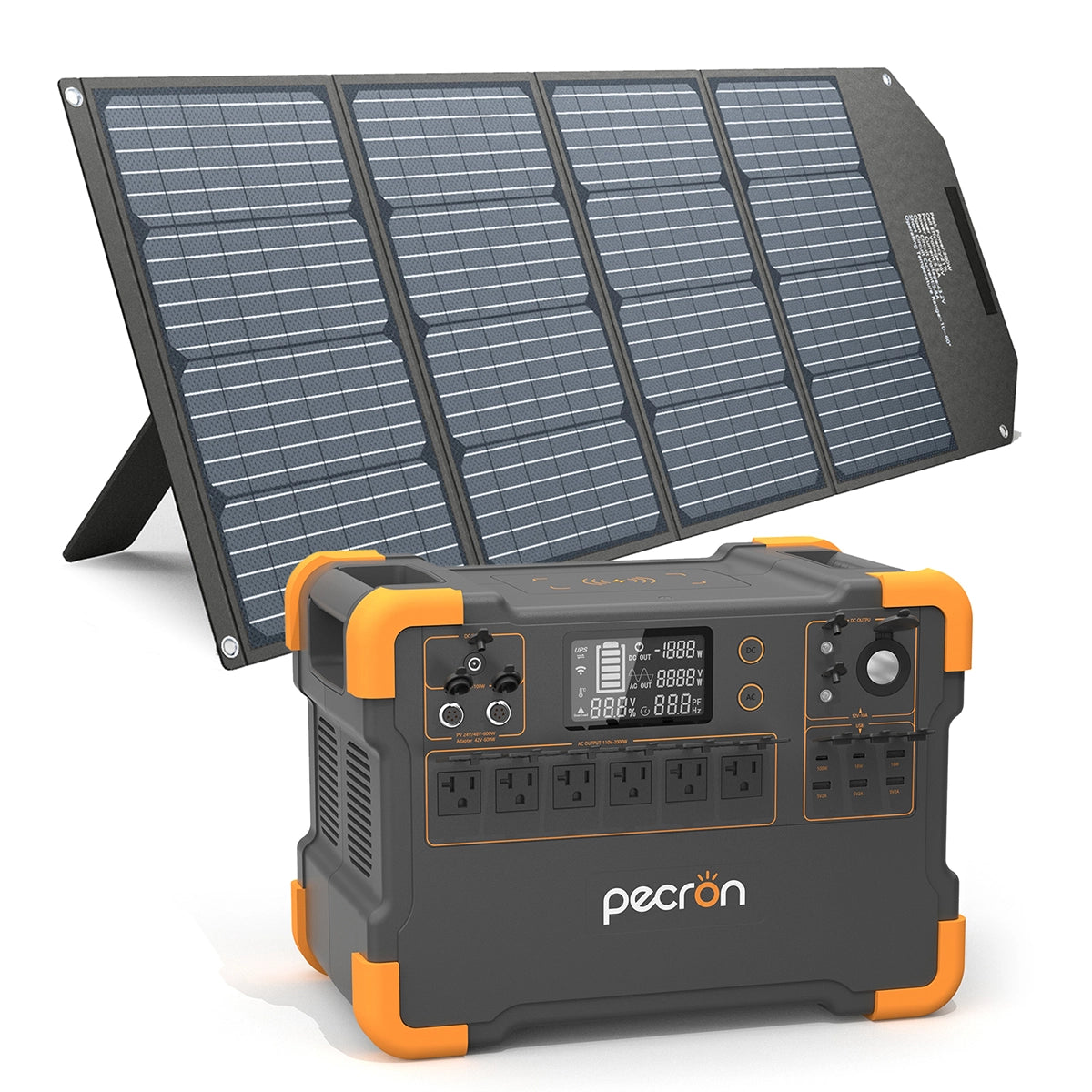 PECRON E3000 ポータブル電源+1枚 200Wソーラーパネル「セット」 PECRON E3000 ポータブル電源+1枚 200Wソーラーパネル「セット」