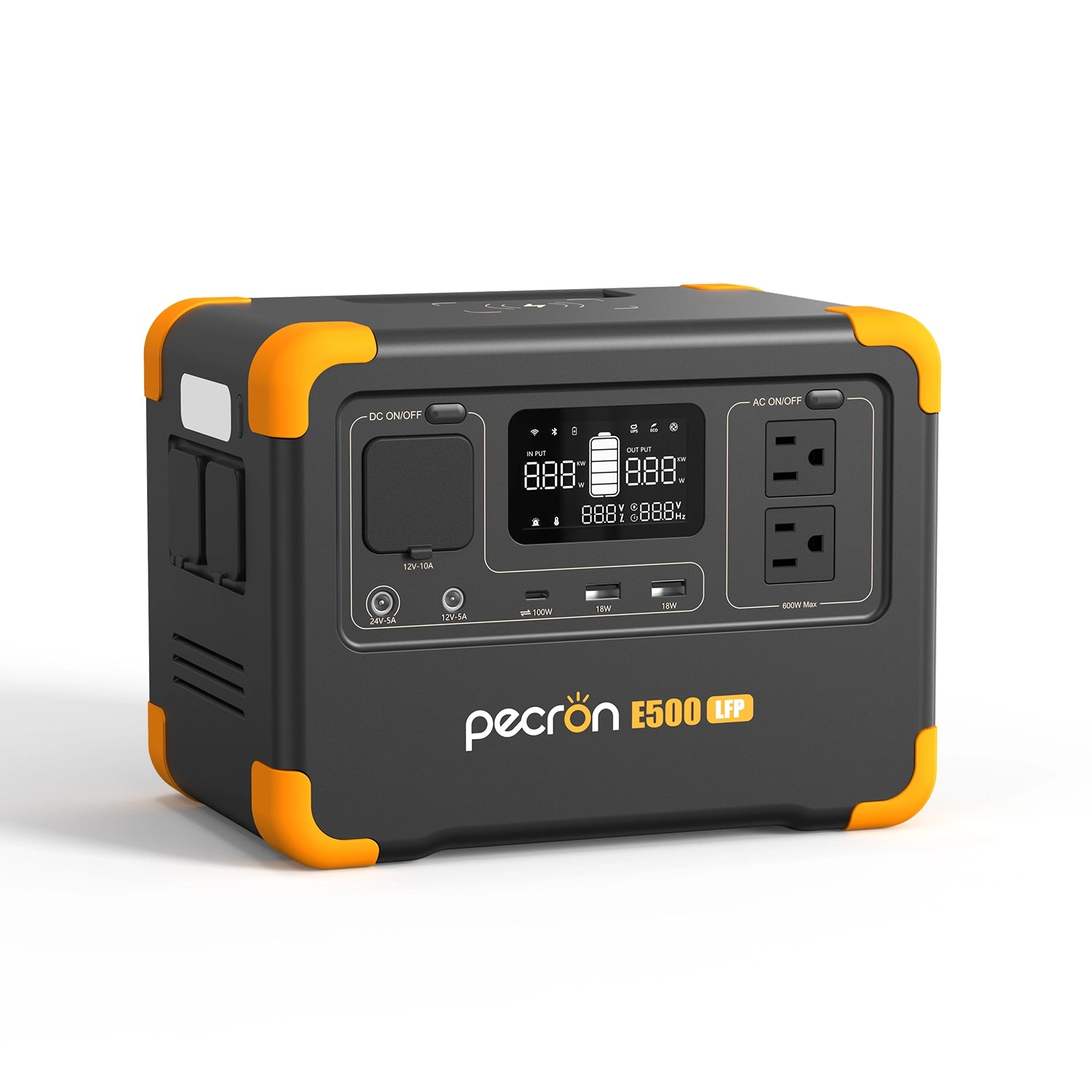 PECRON E500LFP ポータブル電源|576Wh・600W|UPS機能・アプリ操作 PECRON E500LFP ポータブル電源|576Wh・600W|UPS機能・アプリ操作