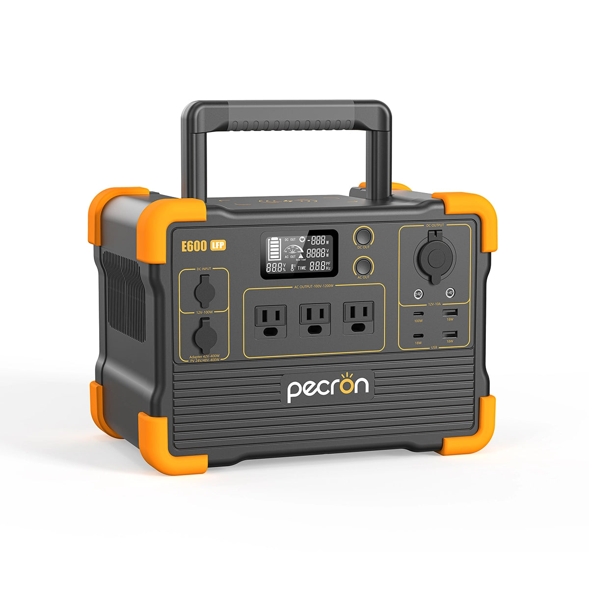 PECRON ポータブル電源 E600LFP | 定格出力1200W 容量614Wh リン PECRON ポータブル電源 E600LFP | 定格出力1200W 容量614Wh リン