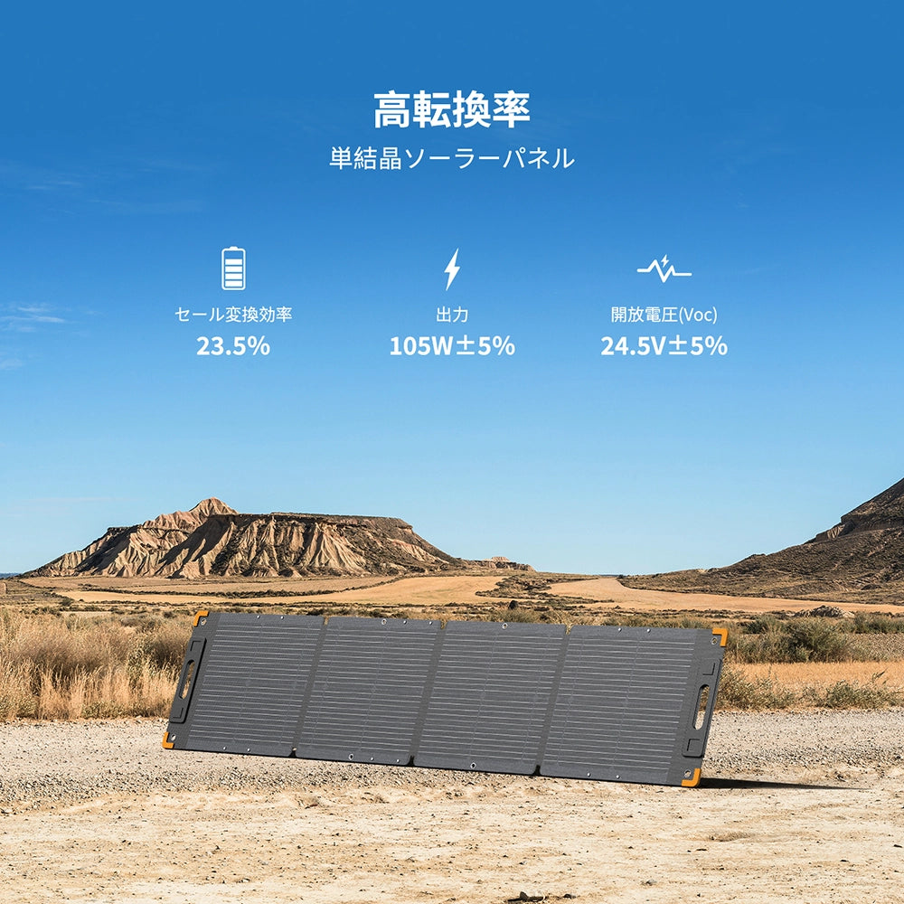 PECRON 100Wソーラーパネル 19.4V【新版】