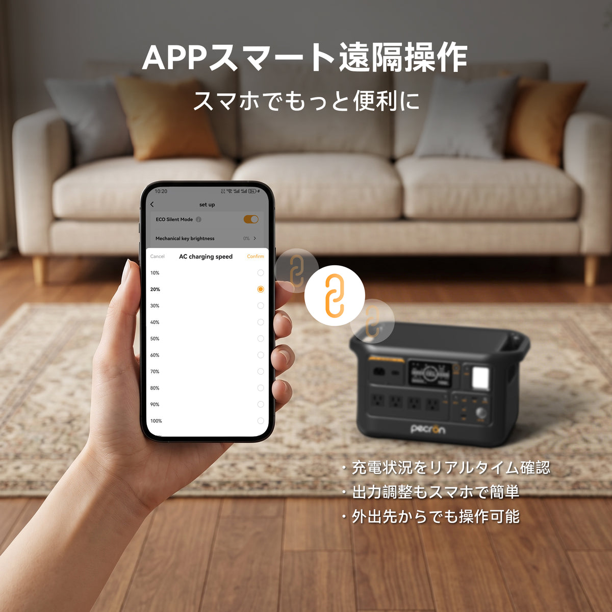 PECRON F1000LFP 大容量ポータブル電源｜防災・車中泊・キャンプ｜容量960Wh・出力1500W
