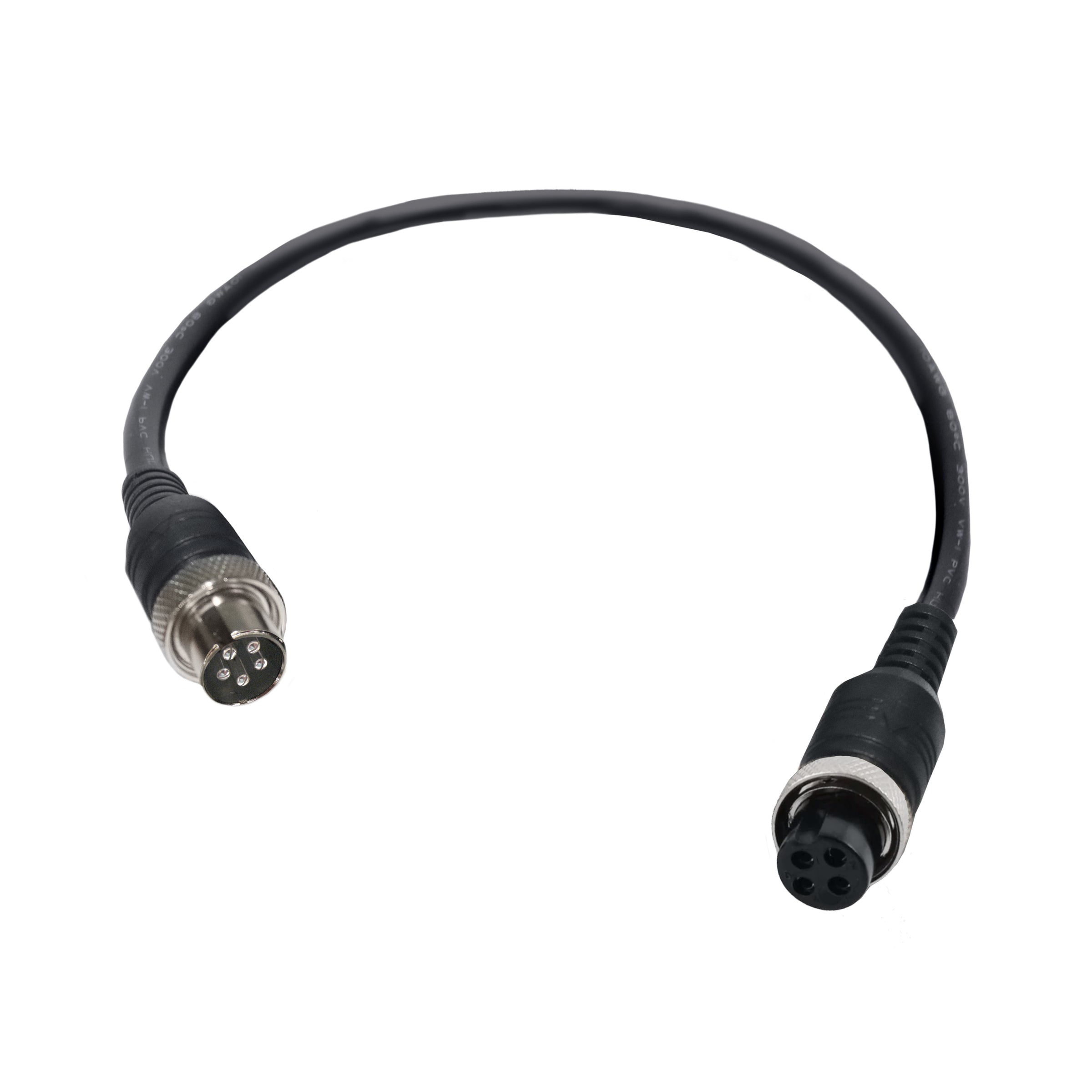 PECRON 4ピン(雌型コネクタ) から 5ピン(雄型コネクタ) へ変換ケーブル 20cm（1本）.