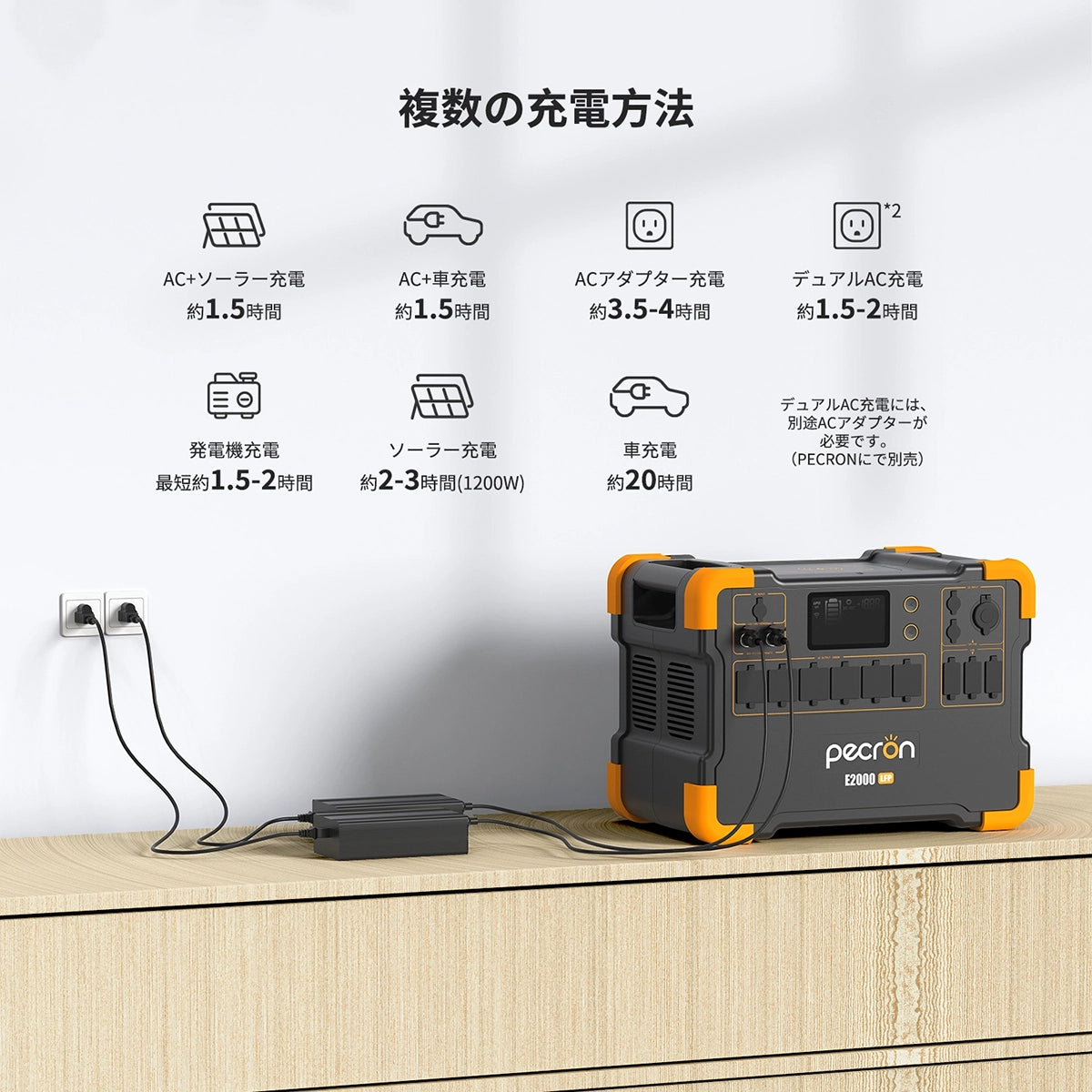PECRON E2000LFP ポータブル電源｜1920Wh・2000W