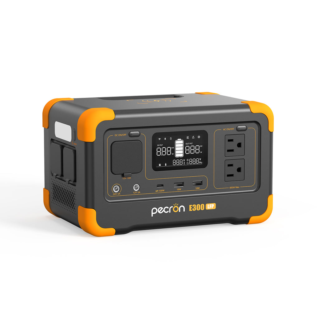 PECRON E300LFP ポータブル電源 | 288Wh・600W | リン酸鉄リチウム UPS 