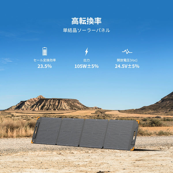 PECRON 100Wソーラーパネル 19.4V【新版】.