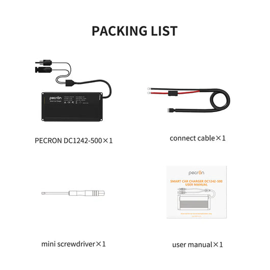 PECRON 走行充電器 500W（42V／13A DC充電）（車載充電対応）