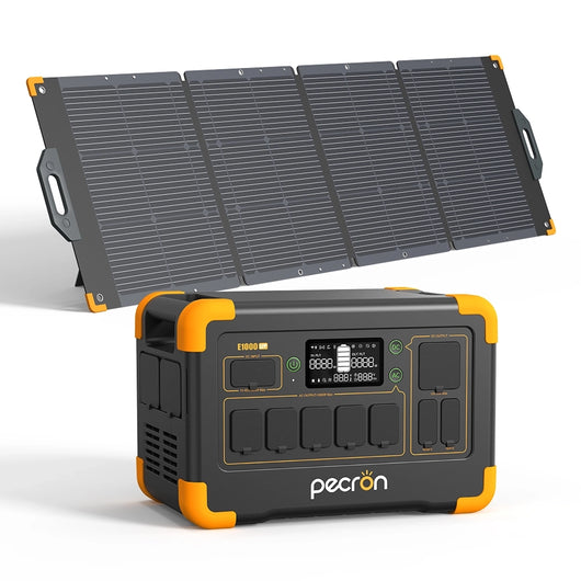 pecrón 100W ソーラーパネル PECRON-E1000LFP-portable-power