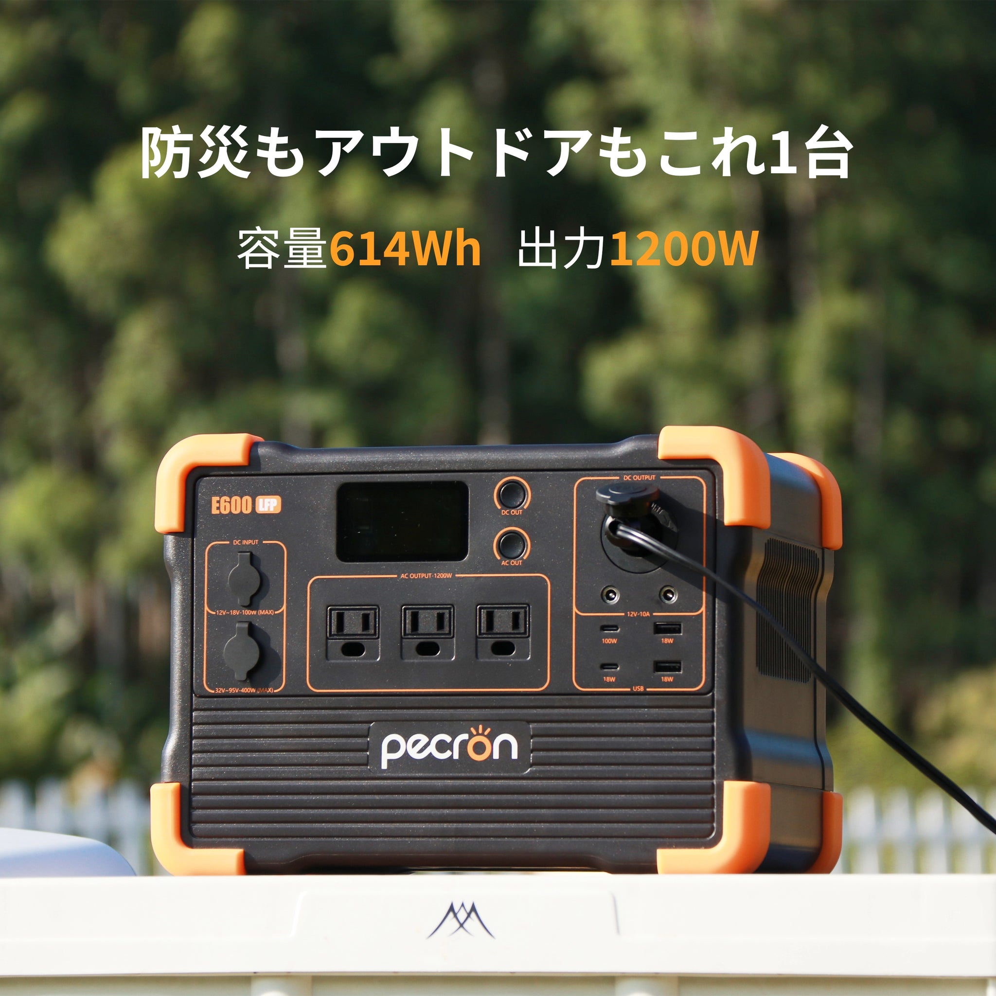 PECRON E600LFP ポータブル電源｜614Wh・1200W