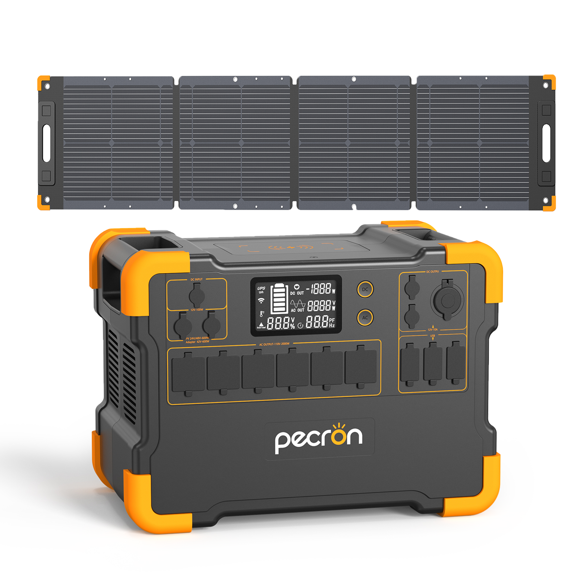 PECRON E500LFPポータブル電源+1枚100Wソーラーパネル「セット」 PECRON E500LFPポータブル電源+1枚100Wソーラーパネル「セット」