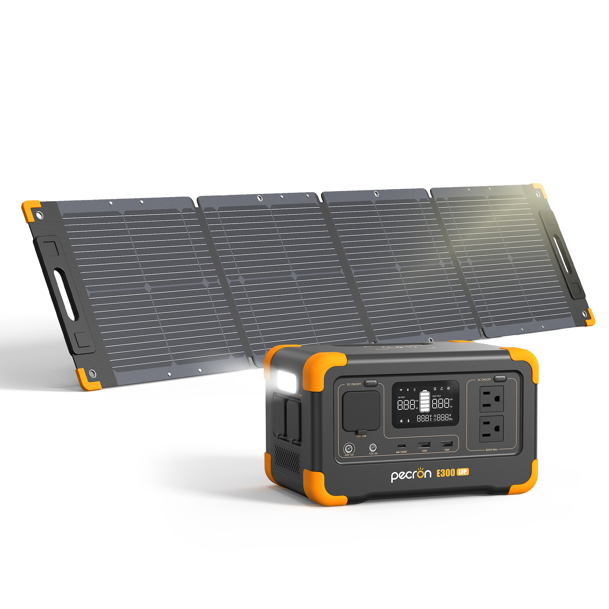 PECRON E300LFPポータブル電源|288Wh・600W|リン酸鉄リチウム|最強 PECRON E300LFPポータブル電源|288Wh・600W|リン酸鉄リチウム|最強