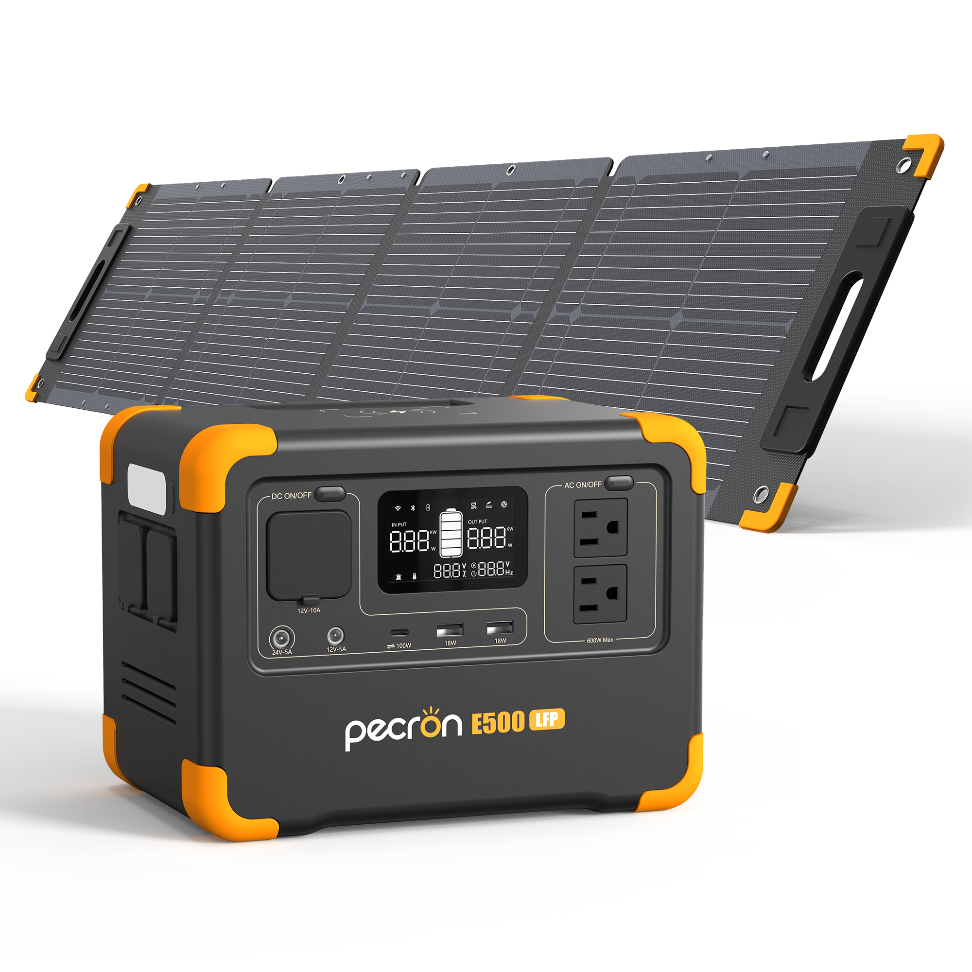 PECRON 100Wソーラーパネル 19.4V新版